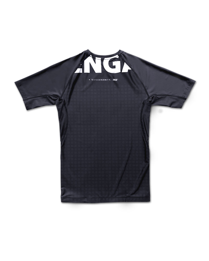Grid Tech (Preto) Rash Guard de manga curta